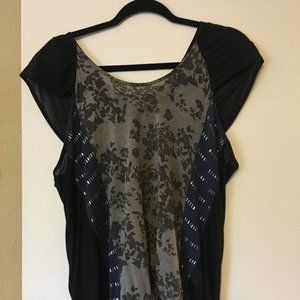 Free People Blouse - Blue and Gray